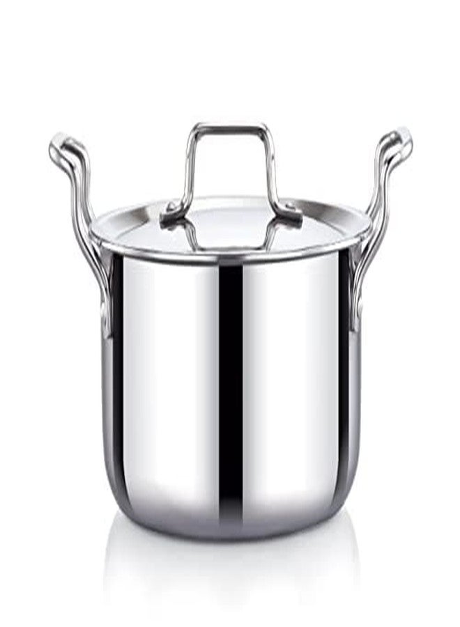 Praylady Nexon Series Triply 18 cm/1.5 L Stock Pot with SS Lid | Healthy, Non Toxic | Casserole | Biryani Pot | Sauce Pot | Induction Friendly | Stay Cool Handle - Image 2